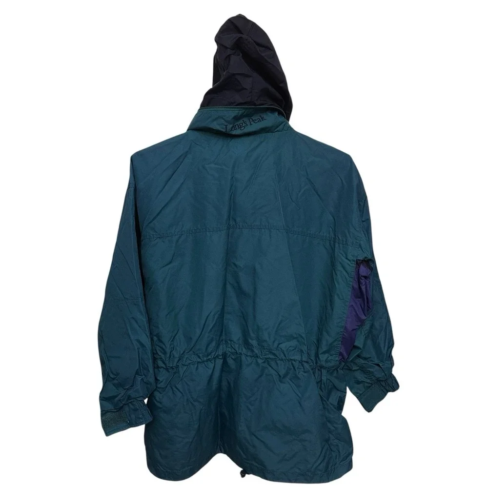 VTG Columbia Jacket Womens Large Teal Purple Longs Peak Ski‎ Full Zip Outdoor